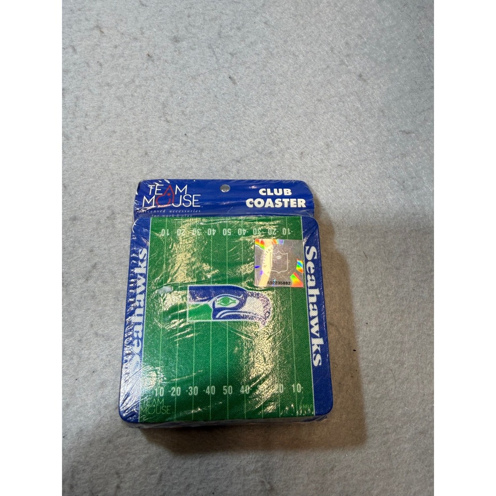 Seattle Seahawks NFL Club Coasters 4 Pack Team Mouse Football Fan Gift‎